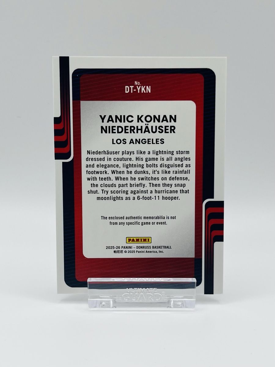 Nba Carte collezionabili: Yanic Konan Niederhäuser Donruss Threads RC Relic Patch – Usato da Biel/Bienne venduto da historian-198 1