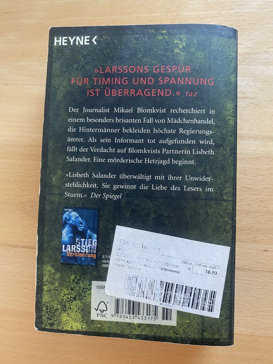 Bücher: Verdammnis - Stieg Larsson – Gebraucht aus Schwarzenburg von Michellu 1