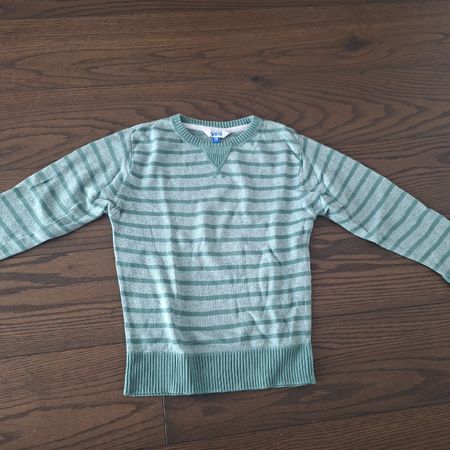 Kinder Pullover gestreift grün Grösse 116 