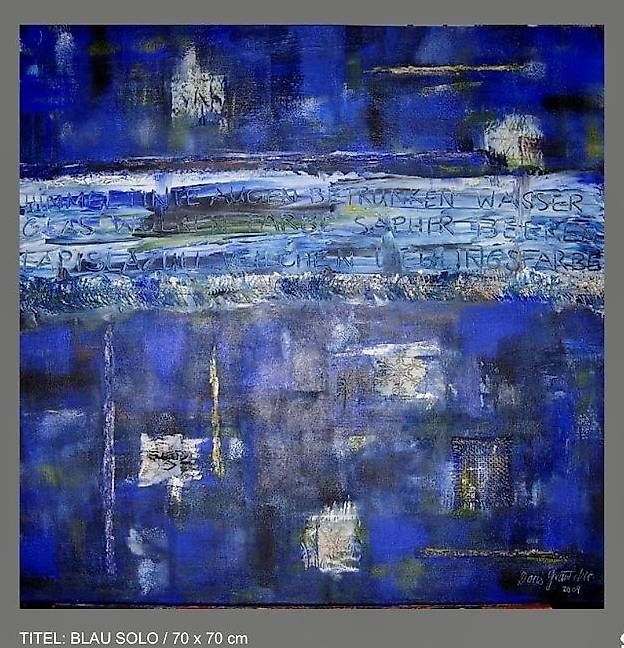 Gemälde: ACRYLBILD " FARBE BLAU" EINZELANFERIGUNG – Gebraucht aus Oberglatt ZH von Doris11362
