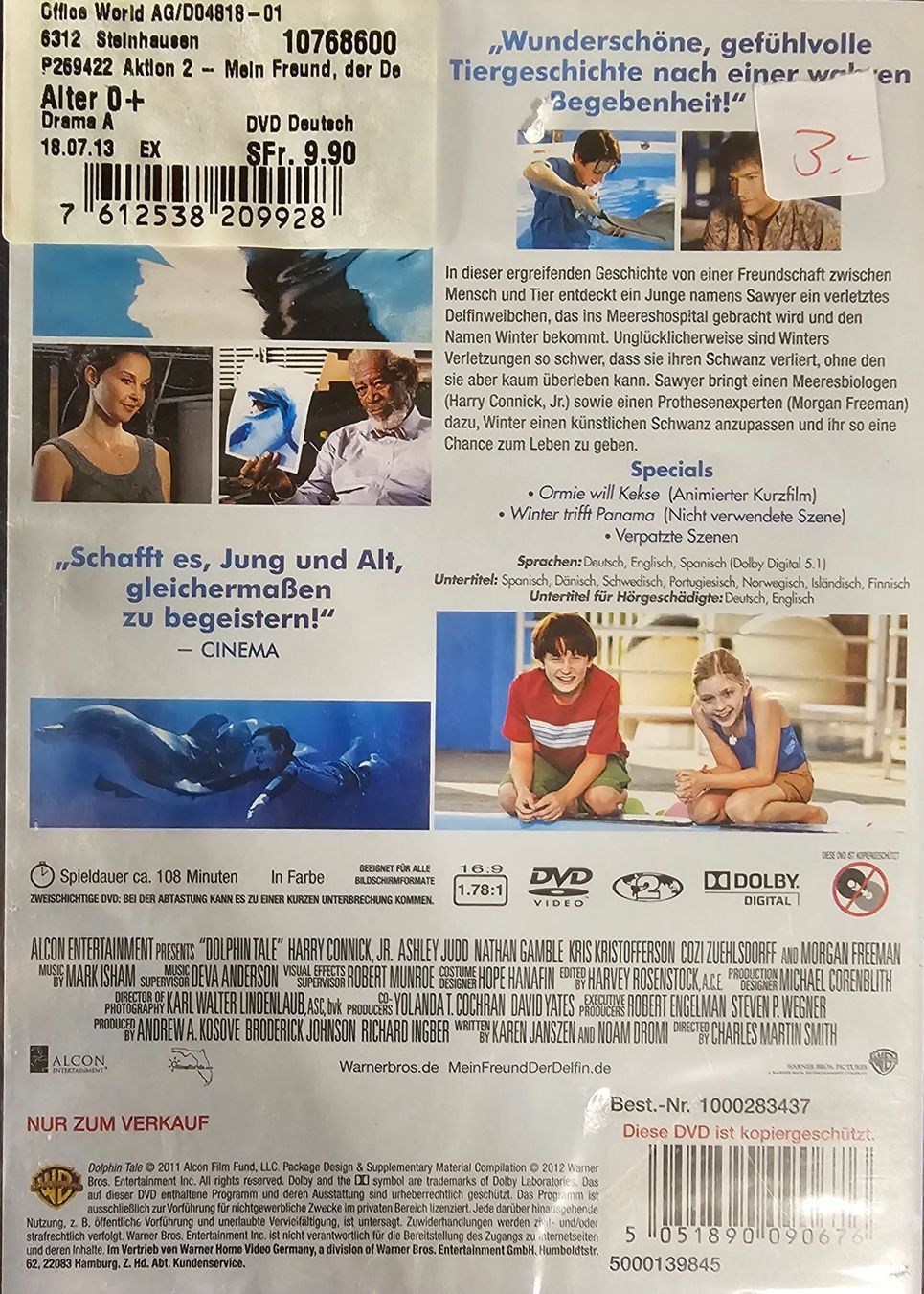 Tutti i DVDs: Mein Freund, der Delfin – Nuovo e nell'imballaggio originale da Wahlen b. Laufen venduto da Cg10 1