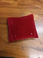 Cartier Uhren/Schmucketui rot Samt 12x10 cm