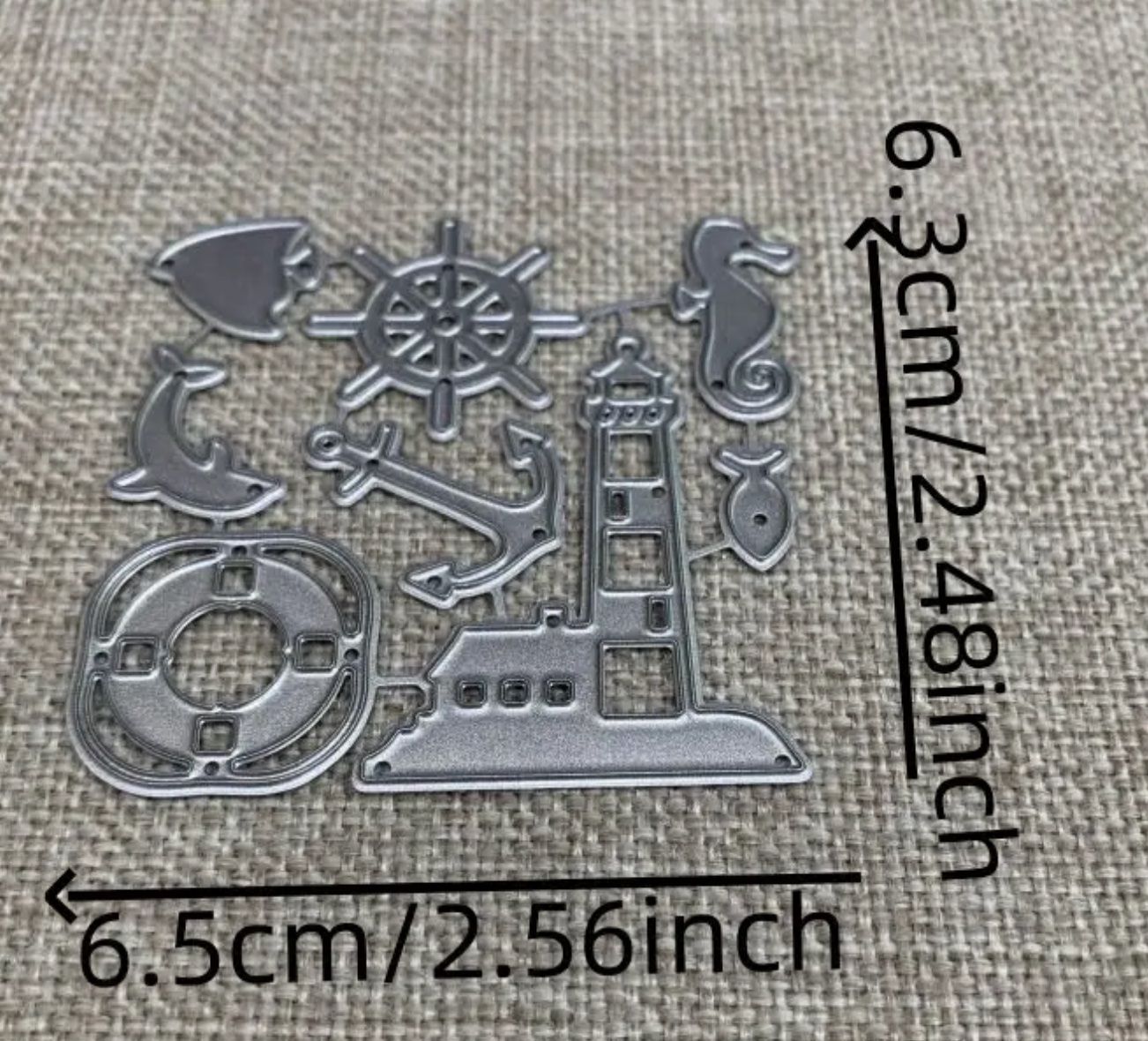 Sciablone: Maritime / Nautisches Motive - Stanzschablone – Nuovo e nell'imballaggio originale da Frenkendorf venduto da jazzplatten 1