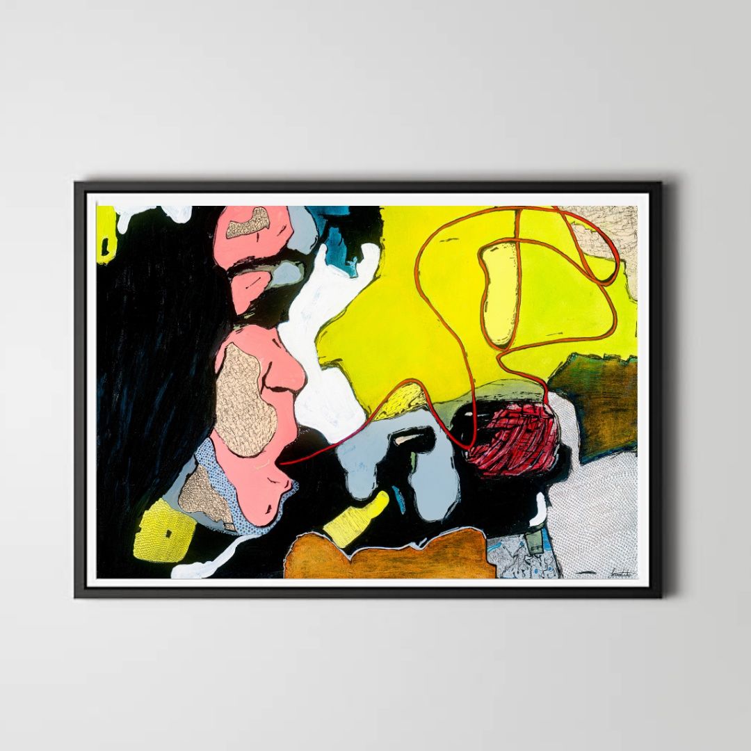 Gemälde: “Thought”50x70cm – Neu und originalverpackt aus Kreuzlingen von eszanza