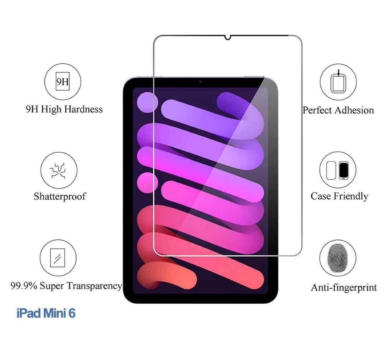 Covers & Taschen: 9H Panzerglas Apple iPad Mini 6 / 7 – Neu und originalverpackt aus Zürich von Store-247