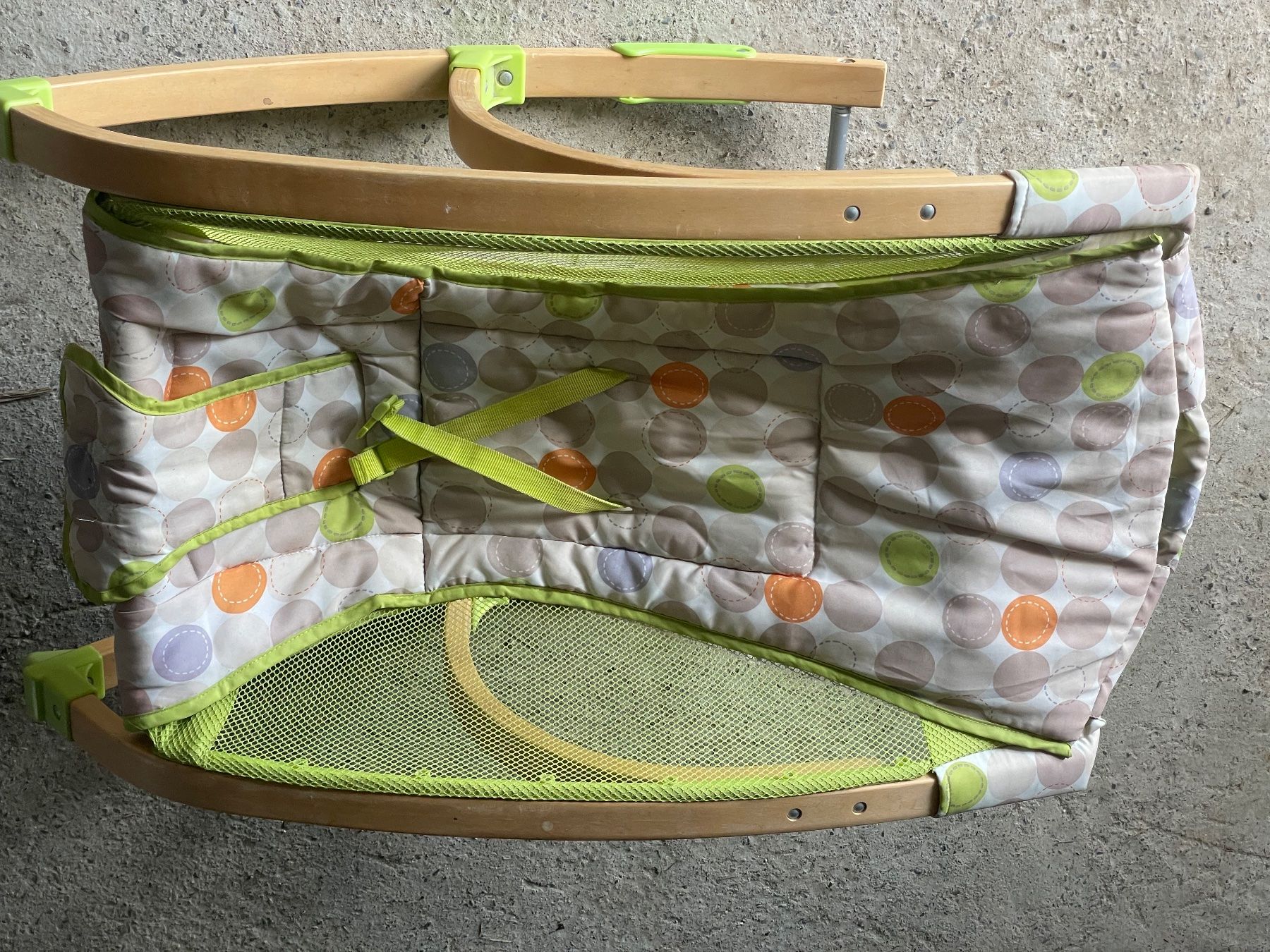 Sdraiette & Sdraiette a dondolo: Babywippe Holz – Usato da oberschrot venduto da Blanchard00 1