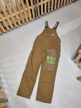 Carhartt Brain Dead Bib Overall XL Brown