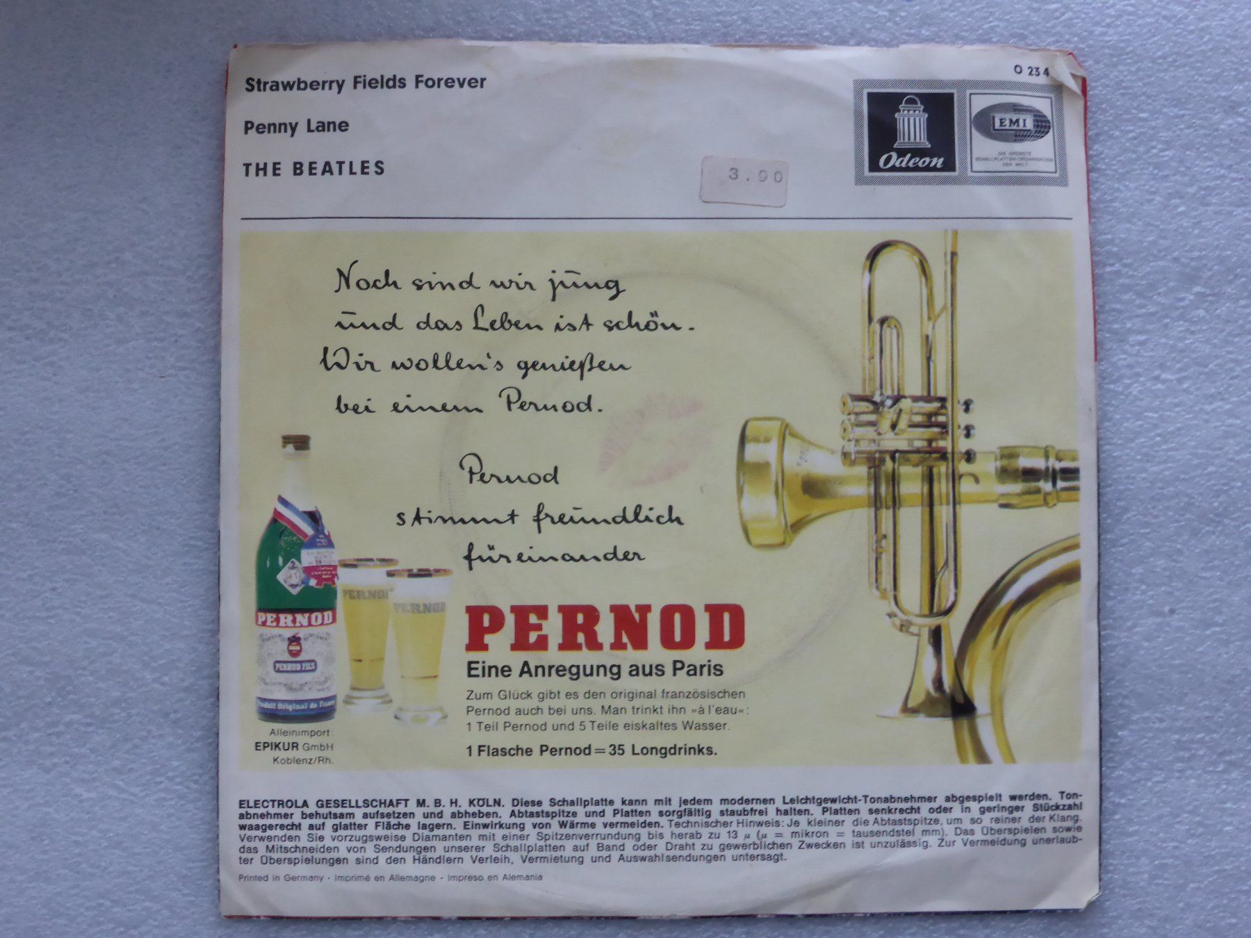 Schallplatten: Vinyl Single   THE BEATLES – Gebraucht aus Küssnacht am Rigi von Mondkinder 3