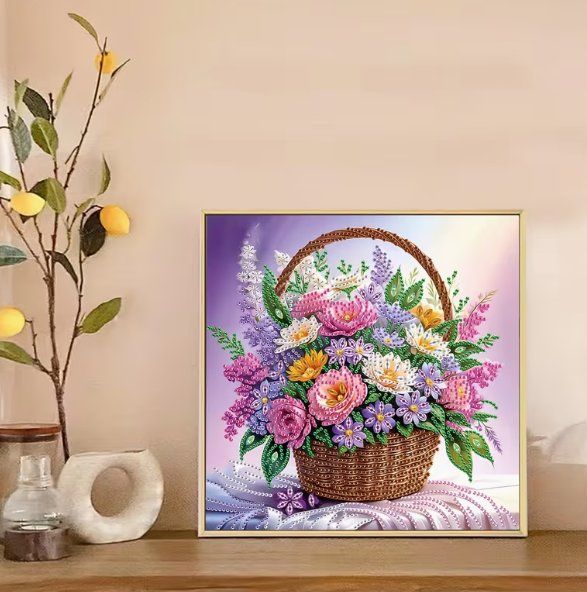 Bastelsets: Diamond Painting Blumenkorb-24-Poly-226 – Neu und originalverpackt aus Obergösgen von Diydiamant