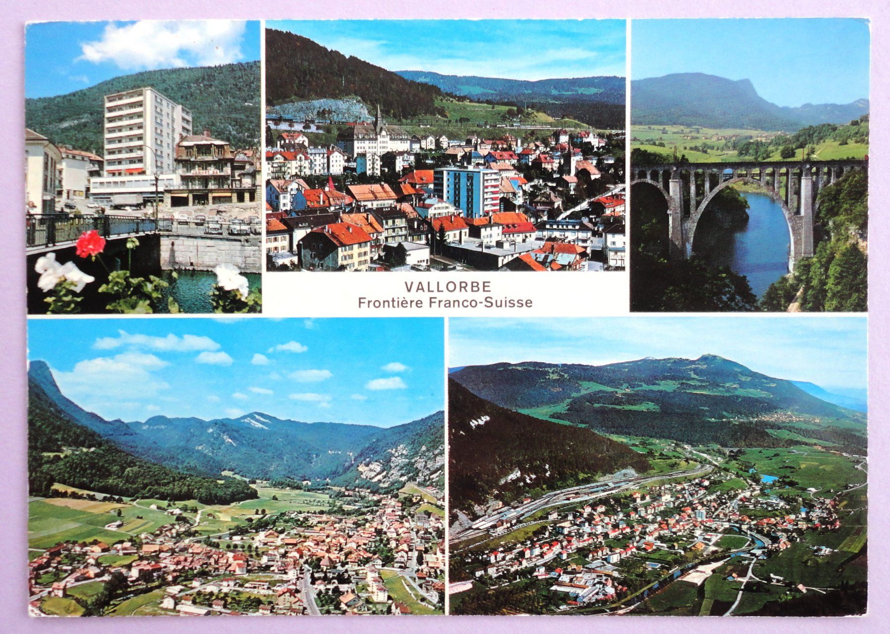 Cartoline postali: Vallorbe - Frontière Franco-Suisse – Usato da Fétigny venduto da Billy2miny
