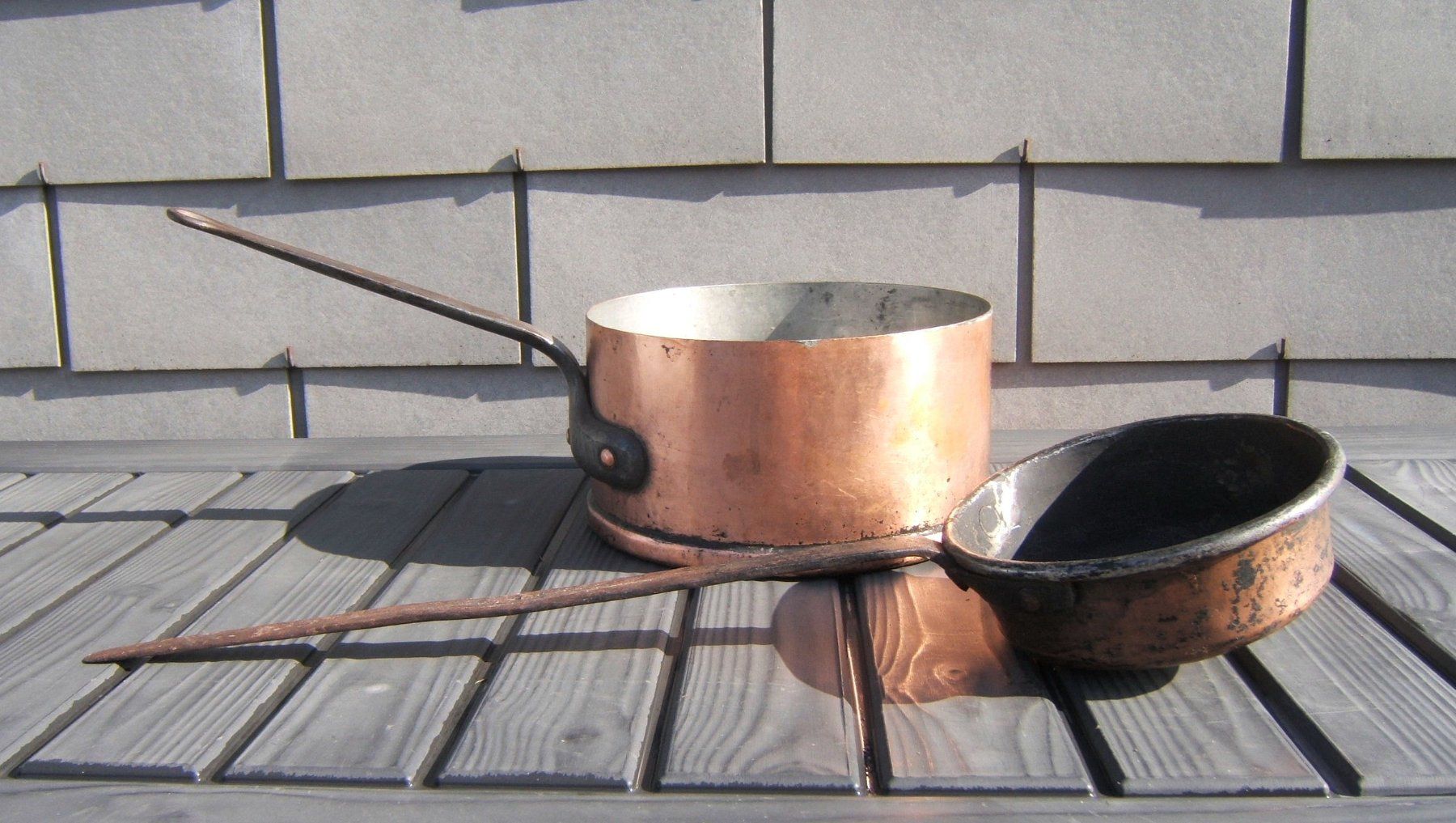 Padelle: 2 KUPFER PFANNEN – Usato da Brunnen venduto da Nonne04