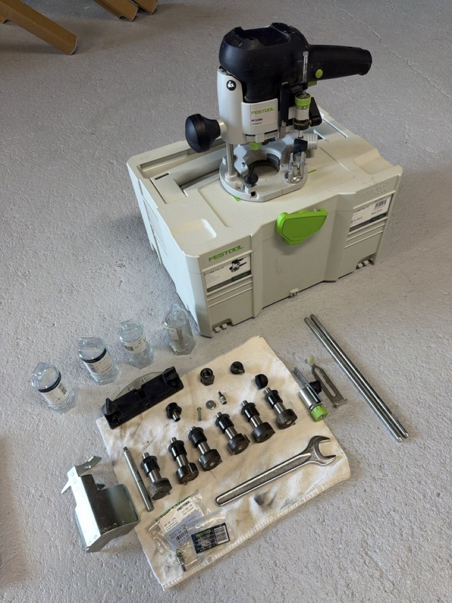 Festool Tutte le macchine: Festool KF 5 E-Plus Oberfräse mit Zubehör im Systainer – Usato da Höfen b. Thun venduto da luckystreet