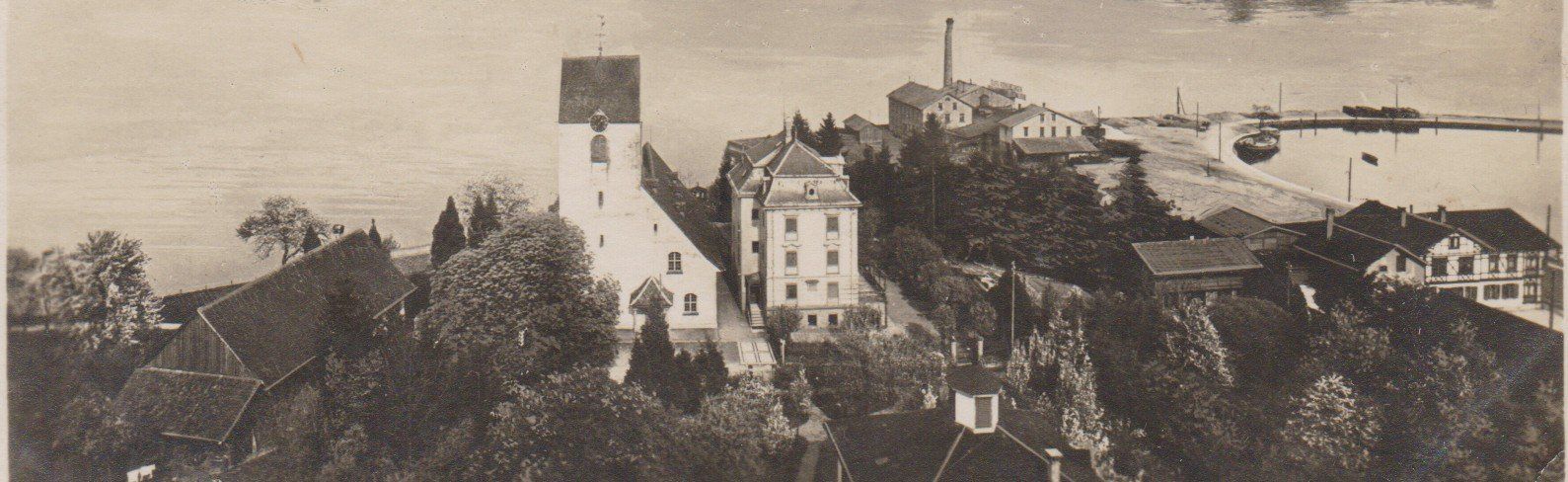 Cartoline postali: Romanshorn   -   alte Ansichtskarte mit Schiffe, gest. 1928 – Usato da Vitznau venduto da Ropaku 2