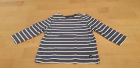 Bretonisches Langarmshirt Gr. 86/92 gestreift