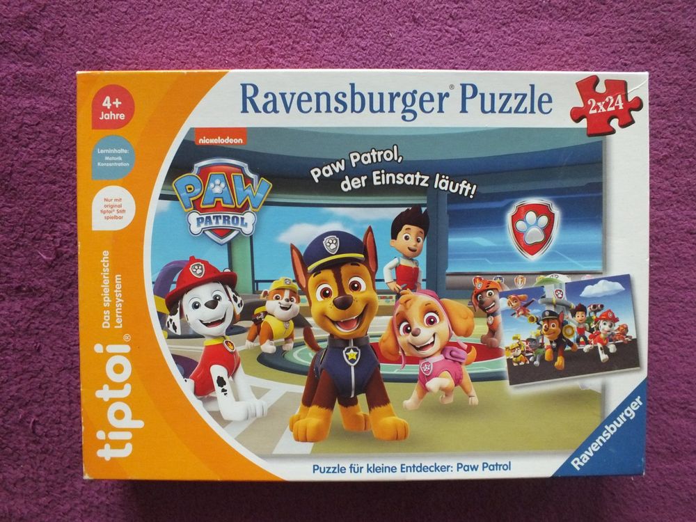 tiptoi Puzzle für kleine Entdecker - Paw Patrol (2x24) (Gebraucht) in ...