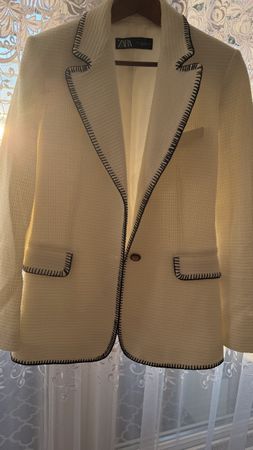 Veste blazer ZARA blancTaille L bon état