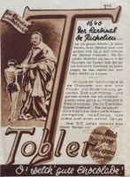 Vintage Reklame, Chocolat Tobler, Bern, Richelieu, 1930