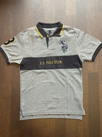 US Polo Assn. Poloshirt, Grau, Gr. 14/16, Top Zustand!