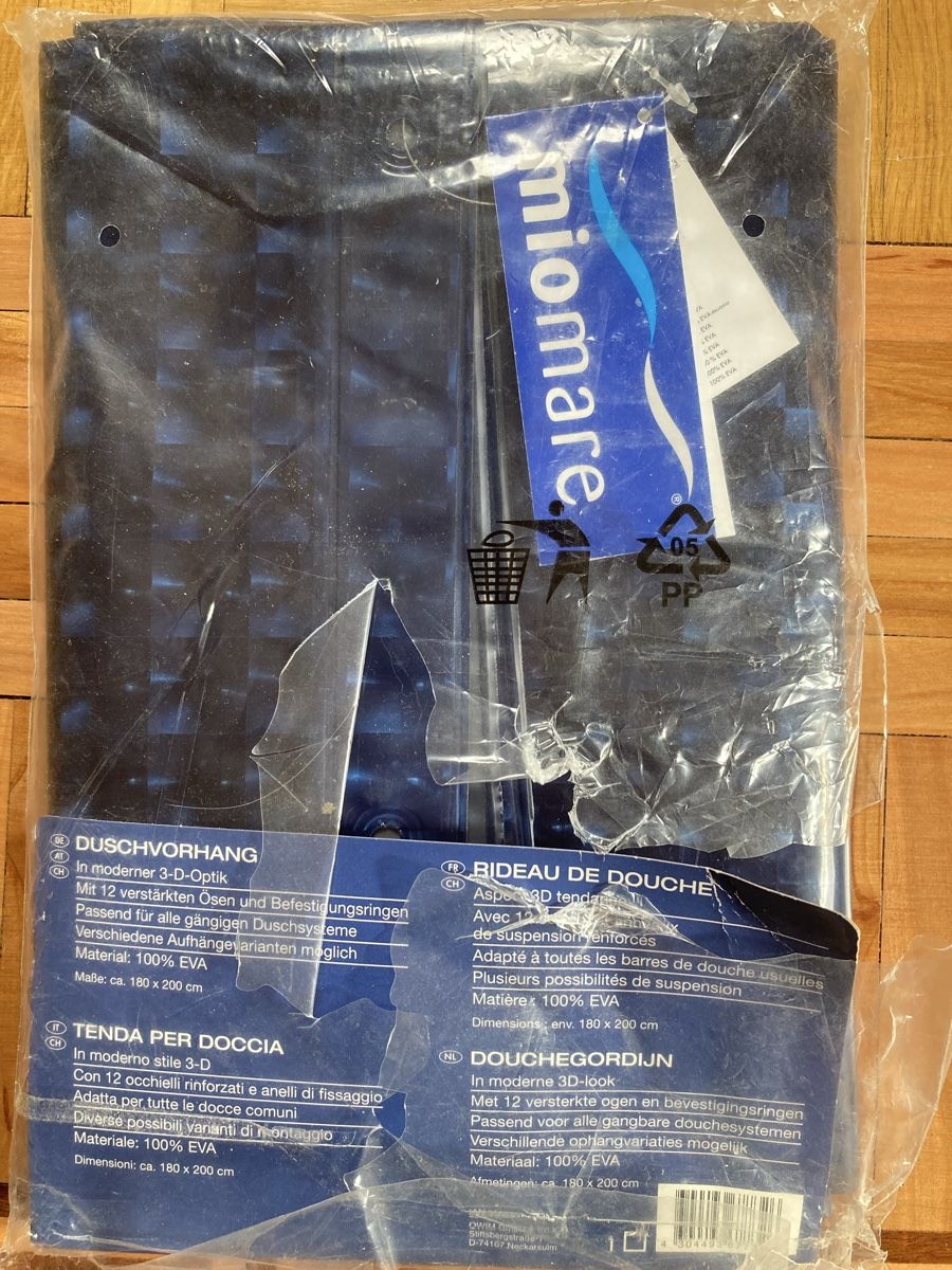 Tende: Rideau de douche, bleu profond – Nuovo e nell'imballaggio originale da Ardon venduto da hel_2sxp 8
