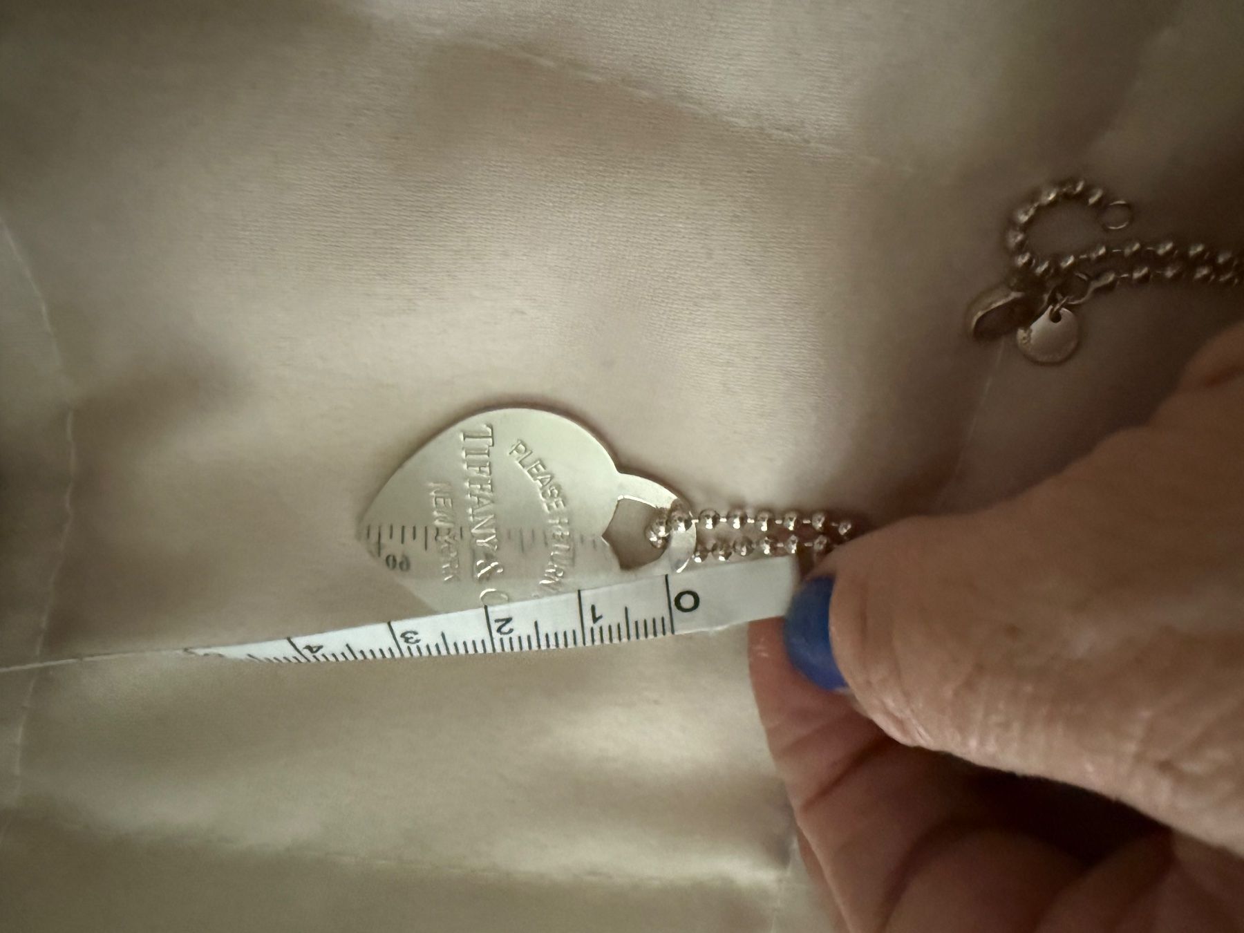 Tiffany & Co. Catenine: Tiffany & Co lange Kette mit große Herz – Usato da Allschwil venduto da Figidindia 1