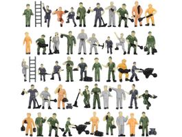 50 FIGUREN FÜR MODELLBAU - ARBEITER FIGUREN - EISENBAHN H0