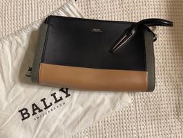 Bally Tasche Clutch mehrfarbig Leder