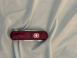 Victorinox Taschenmesser rot transparent gebrauchter Zustand