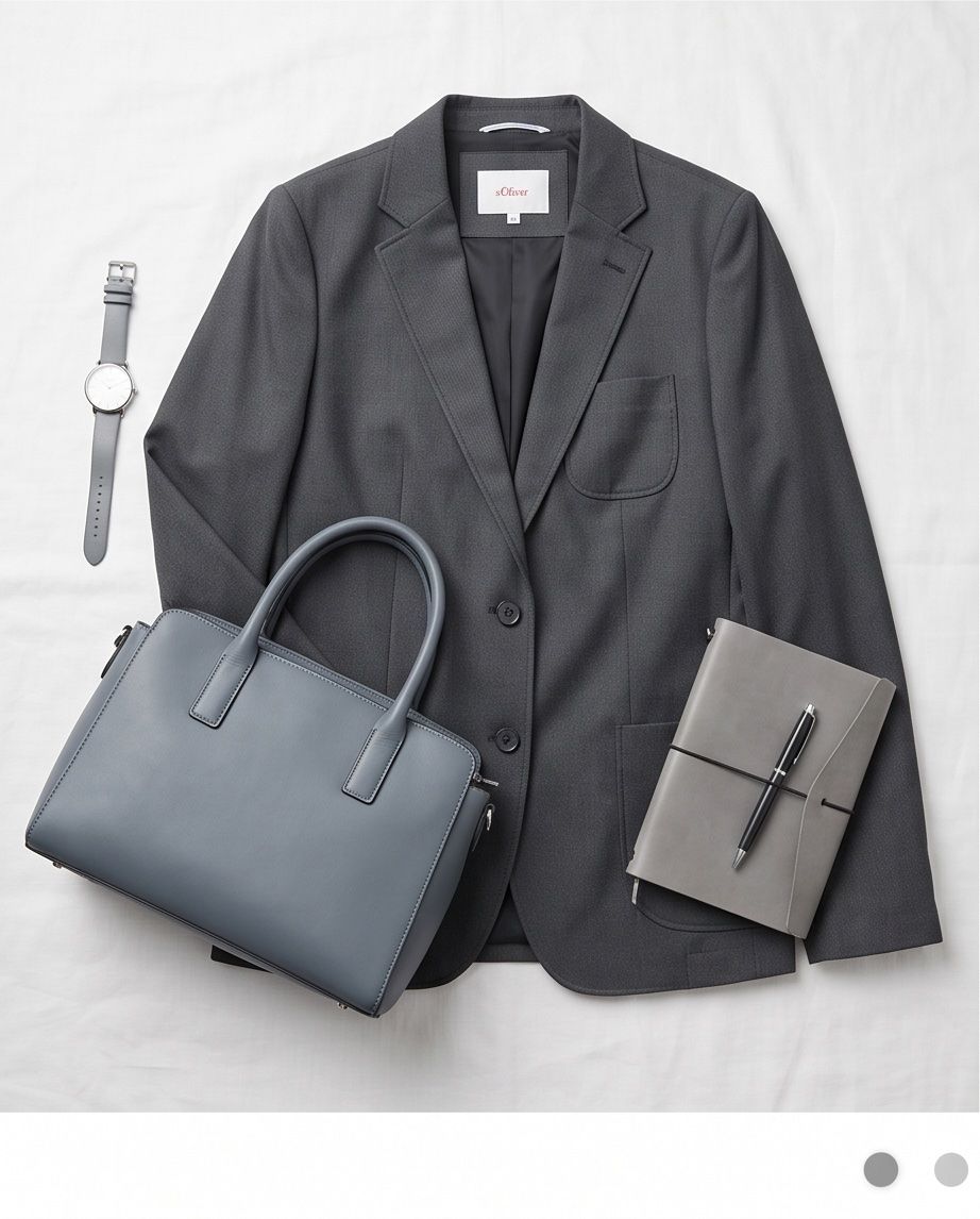 S.Oliver Giacche: S.Oliver blazer anthracite - neuf - taille 50 – Nuovo e nell'imballaggio originale da Vuisternens-Romont venduto da gol_xp6p 2