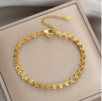 18k vergoldete Armband, , Edelstahl