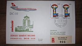 Swissair Zürich - Geneve - Beijing 06.04.1980