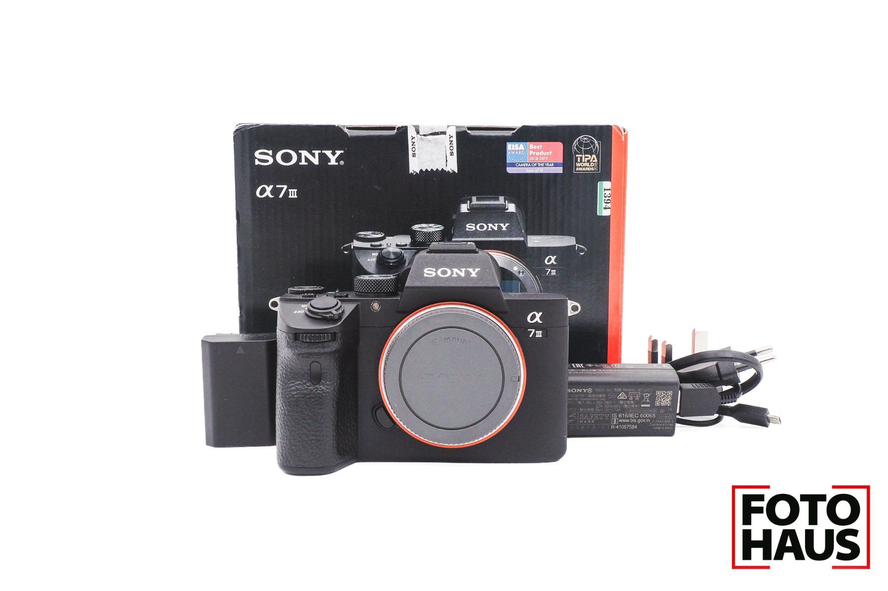 Sony Kamera: Sony A7 III 24.2mp Body Alpha E-Mount shutter@8332 1394 – Gebraucht aus Basel von FotohausBasel