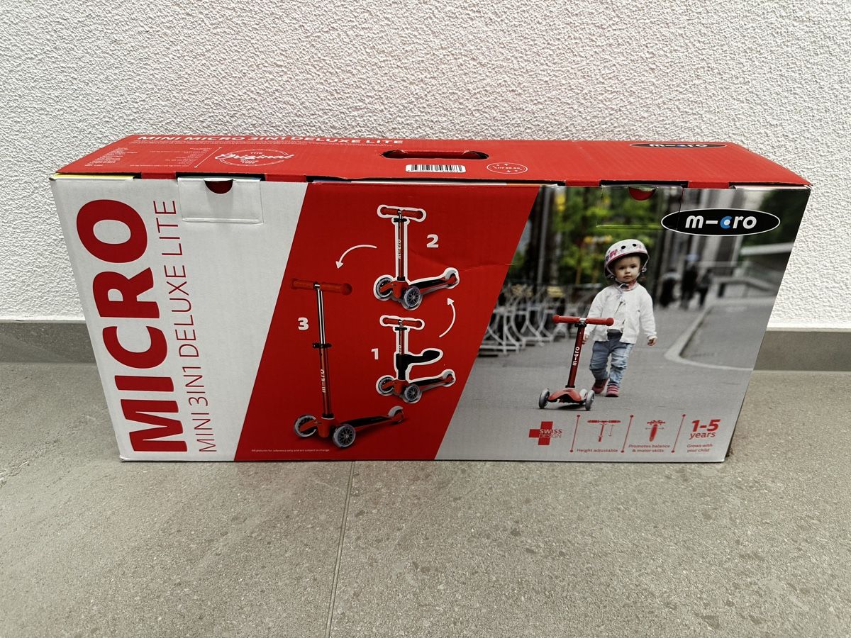 Micro Kickboard: Micro 3in1 Deluxe Lite rot – Nuovo e nell'imballaggio originale da Mellingen venduto da marco_sr74 1