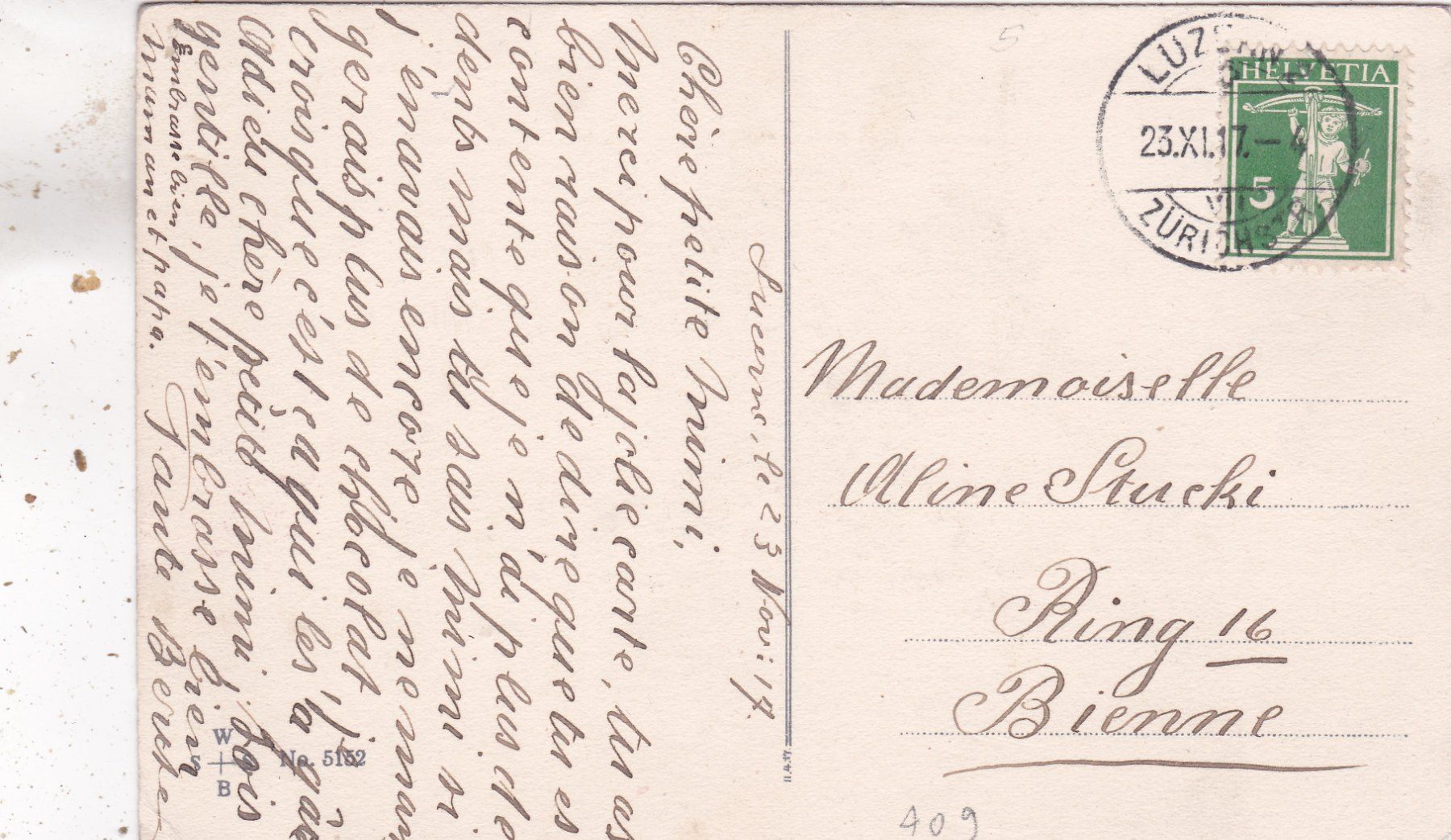 Cartoline postali: Kitsch Mädchen Hund Gute Freunde 1917 – Usato da Herisau venduto da Lisegrat2008 1