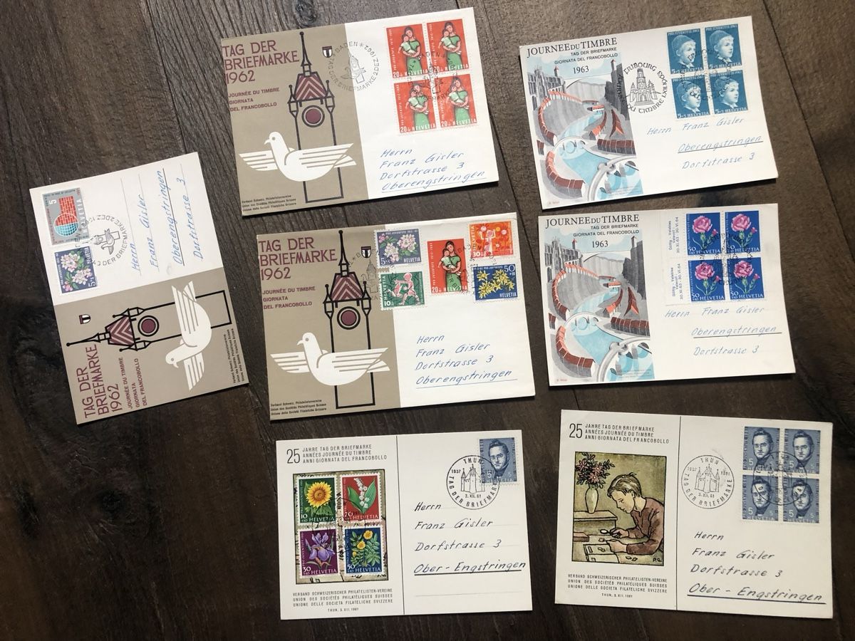 Alle Briefmarken: Sammlung TAG der BRIEFMARKE ab 1937 – Gebraucht aus Lufingen von Rac0 9