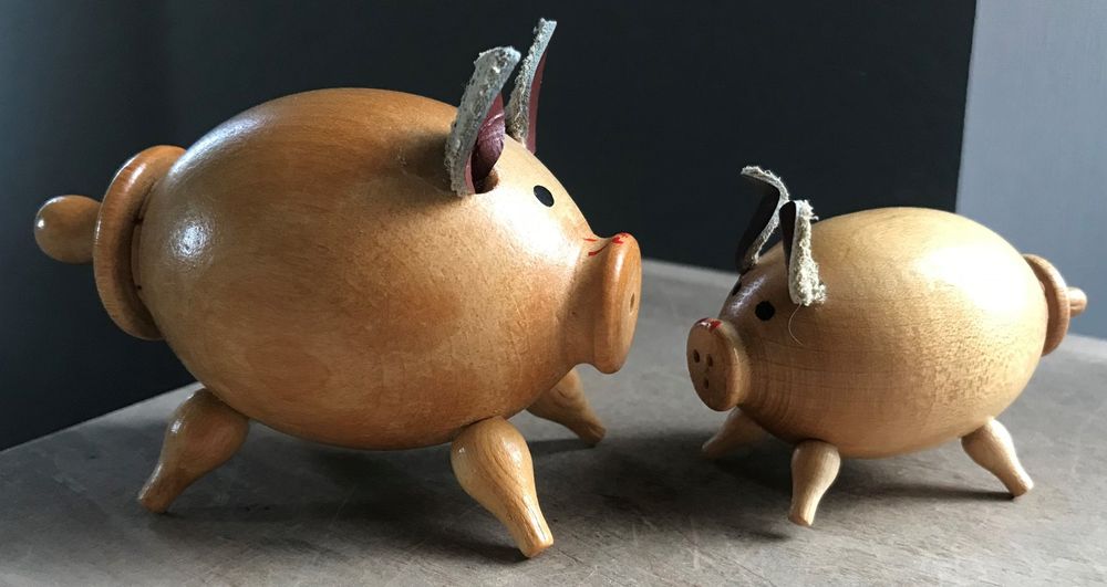 Schweine Salz & Pfeffer Streuer Set - 3-teilige Keramik Streuer Im Tierdesign