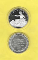 1850 Fr. 5.-/1. Nachprägung1Oz Qualität stgl/mit Zertifikat