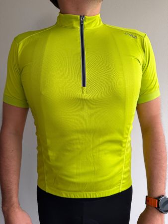 CMP Herren Fahrradtrikot Kurzarm-Neon Gelb-Grösse 48 (M)