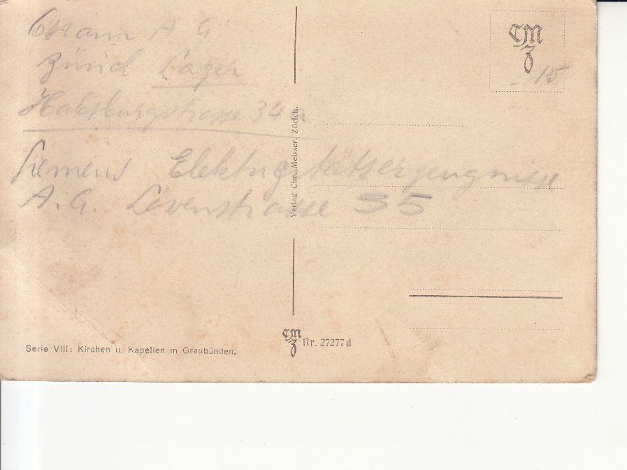 Cartoline postali: Soazza ca. 1920 – Usato da Bürglen TG venduto da StampGraf 1