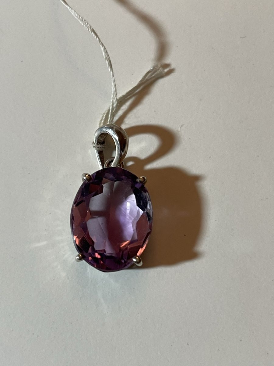 Anhänger: Pendentif avec améthyste , argent 925.(2,8g) – Gebraucht aus Le Grand-Saconnex von sav_dfj7 2