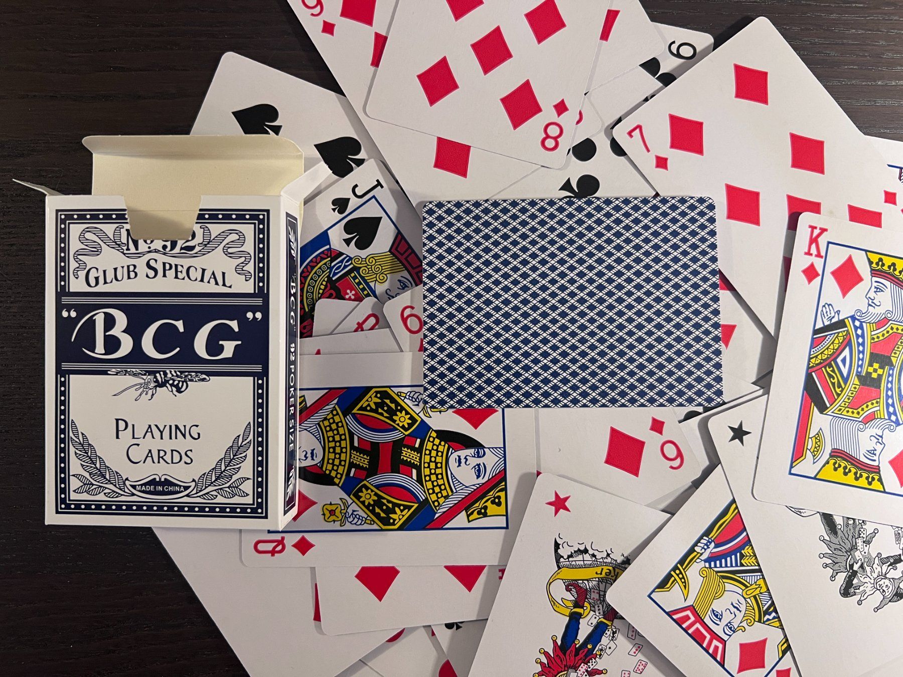 Giochi: Kartenspiel BCG blau & rot NEU – Nuovo e nell'imballaggio originale da Zürich venduto da F84 3