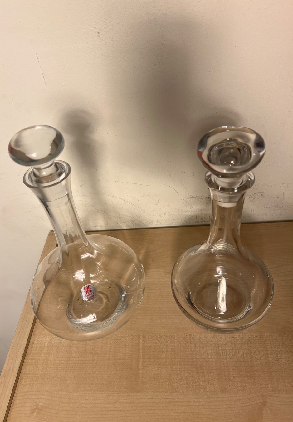 Caraffe: 2er Set: Elegante Karaffen für Wein oder Wasser, Glas – Usato da Münchenstein venduto da tsp01 3