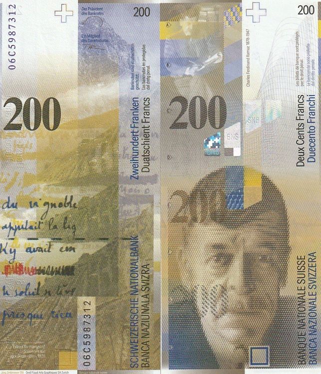 200 Fr 2006 unc bankfrisch (Neu (gemäss Beschreibung)) in Gelterkinden ...