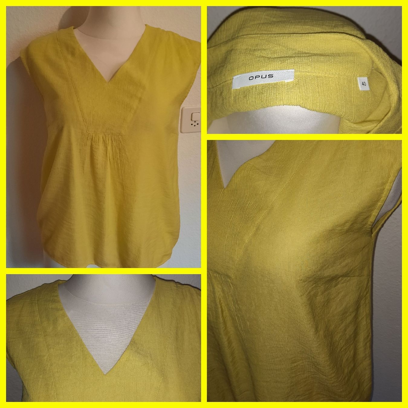 Opus Blusen: ***OPUS*** Bluse gelb Gr 40 – Gebraucht aus Wädenswil von H2H_Secondhandshop