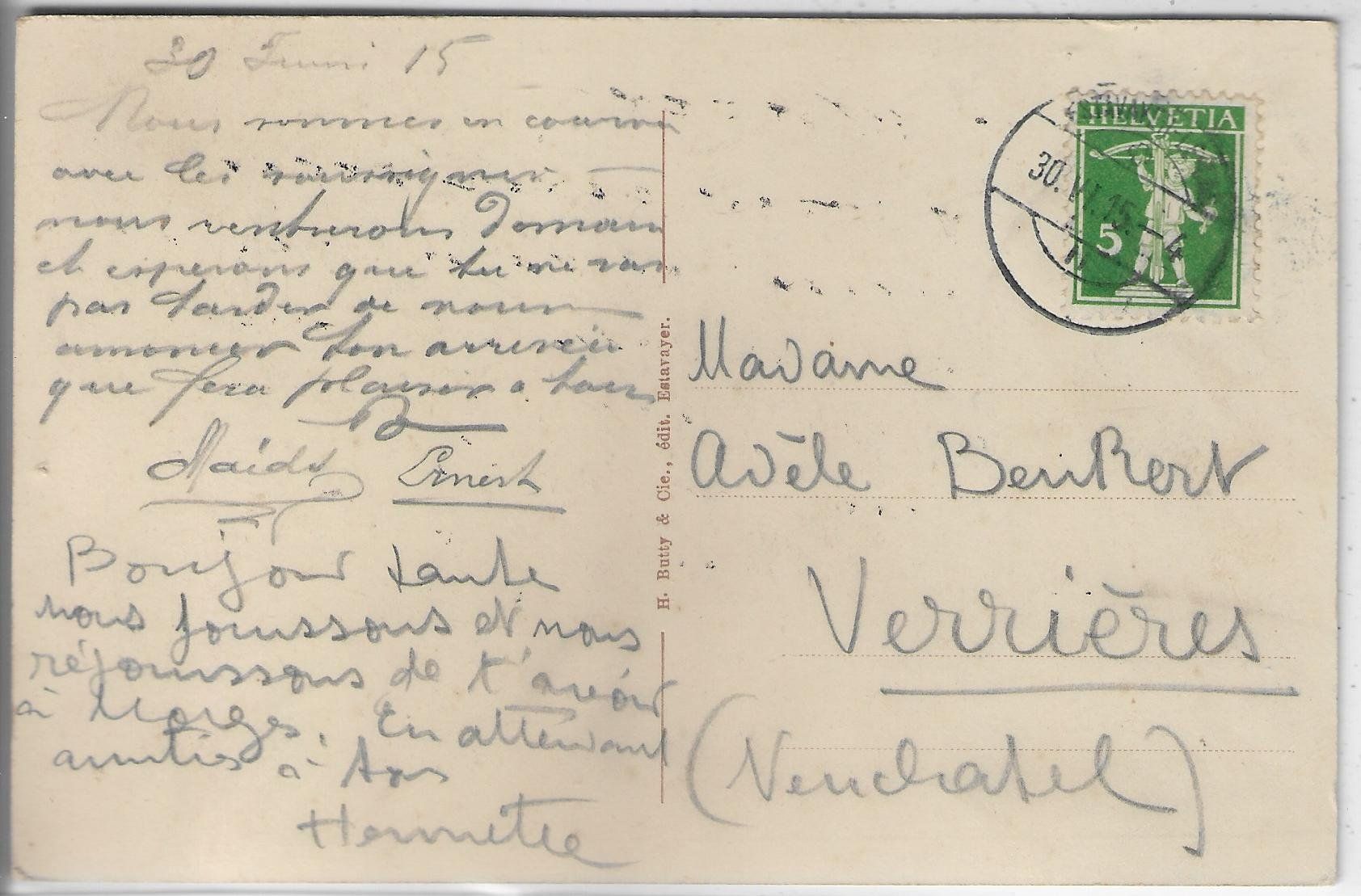 Cartoline postali: Estavayer - Ponts du Chateau – Usato da Ettingen venduto da Kartenplanet 1