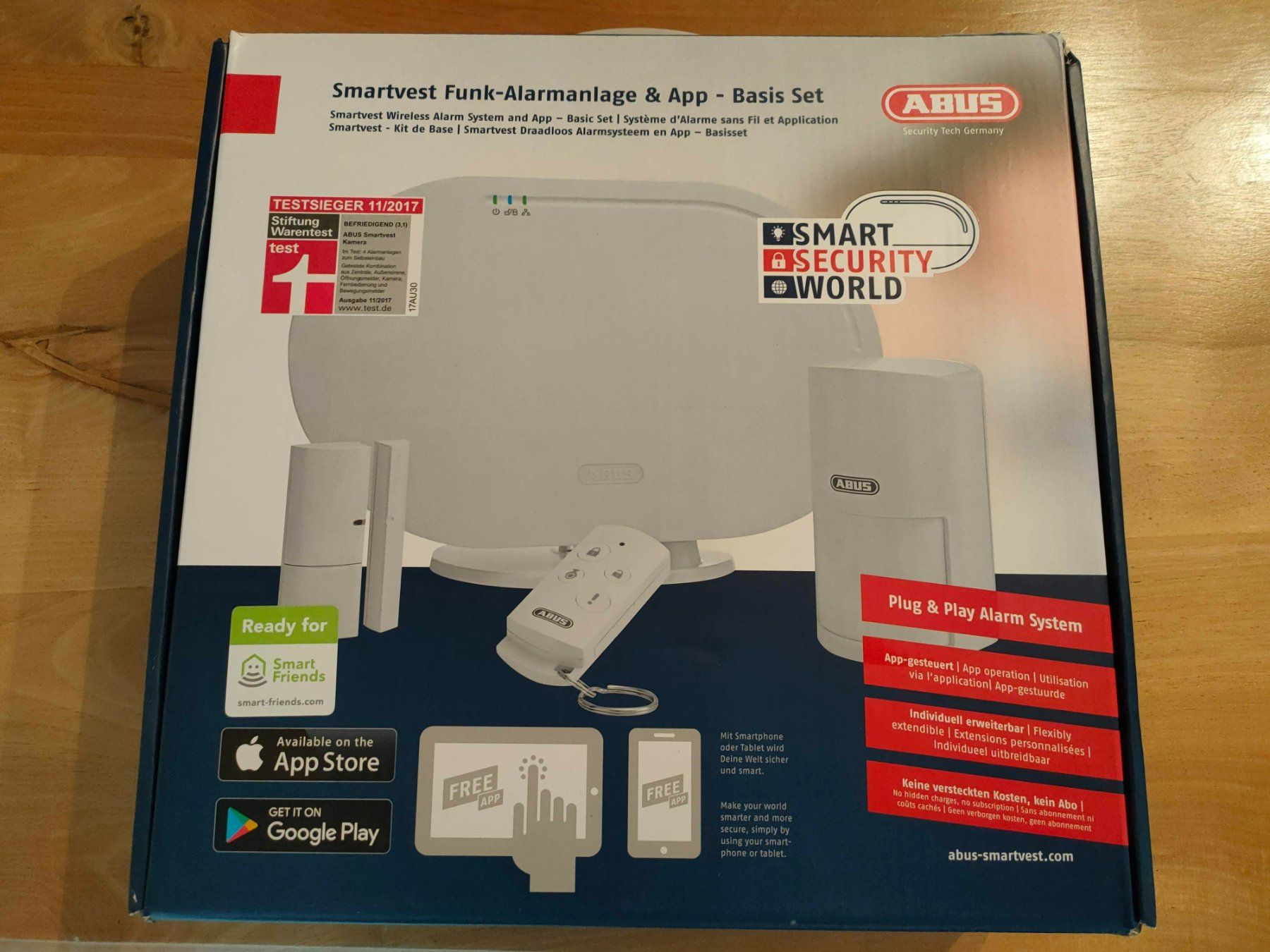 Abus Alarmanlagen: Abus Smartvest Funk-Alarmanlage & App Basis Set – Neu und originalverpackt aus Waltalingen von