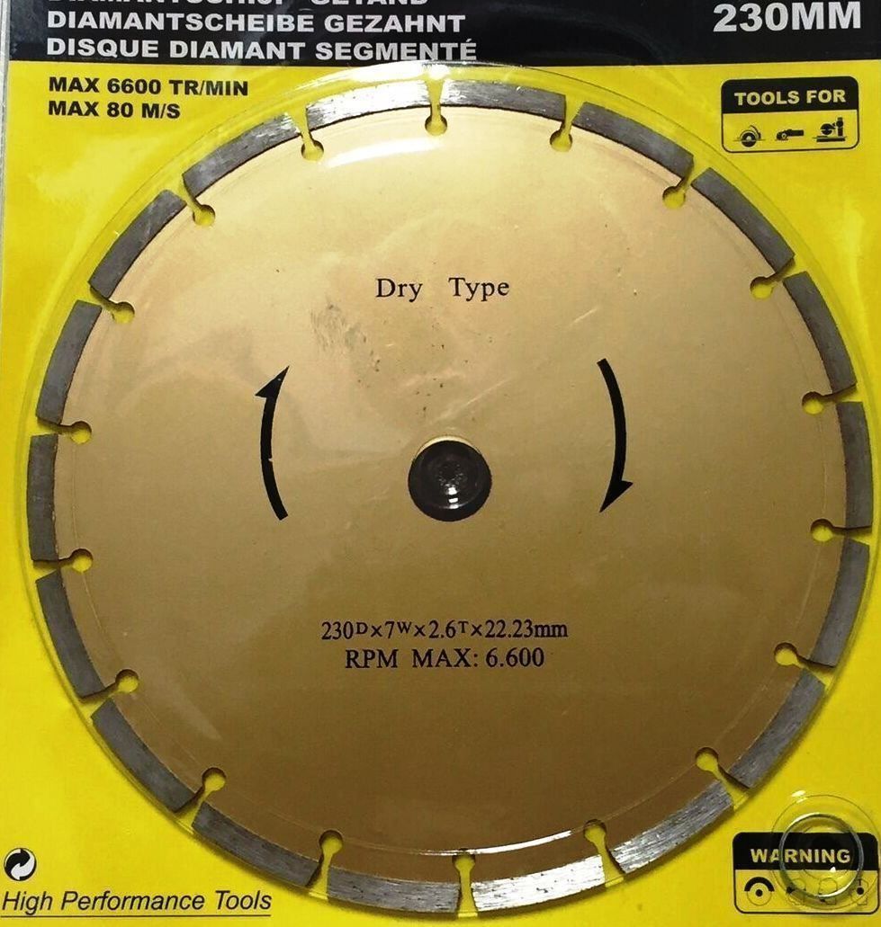 Alle Werkzeuge: Diamant-Trennscheiben 230 mm für Steine / Beton usw. – Neu und originalverpackt aus St. Gallen von schnaeppchen-preise