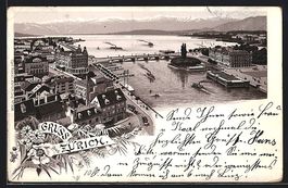 Litho Zürich, Teilansicht mit Flusspart
