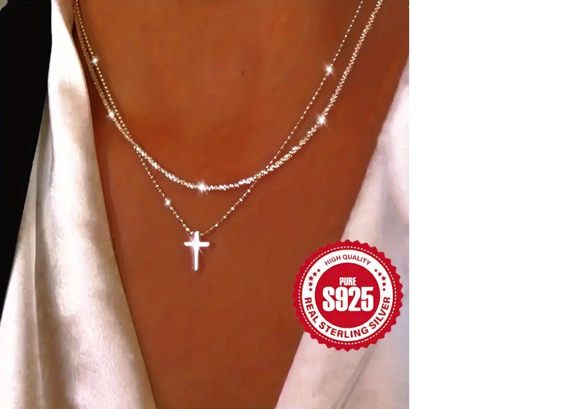 Catenine: Silber 925  Kreuz- Kette verstellbar – Nuovo e nell'imballaggio originale da Glattbrugg venduto da glu_qt2b 2