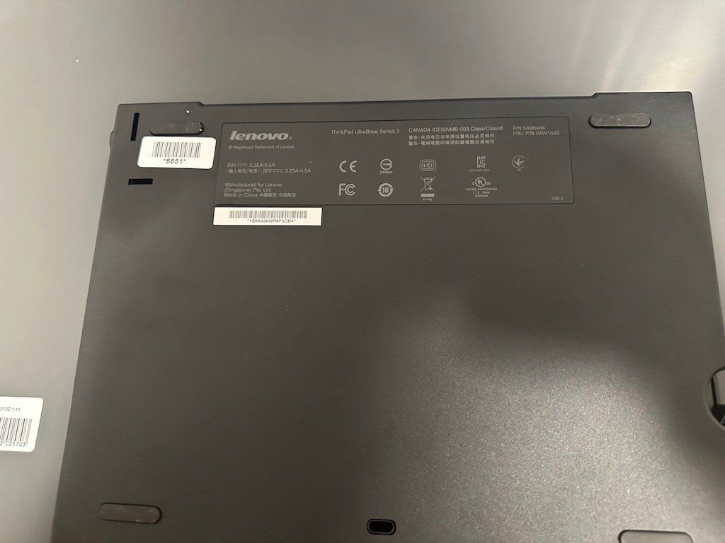 Lenovo Docking station: Thinkpad Ultrabase Serie 3 – D'occasion à Steinmaur par fiumicello01 1