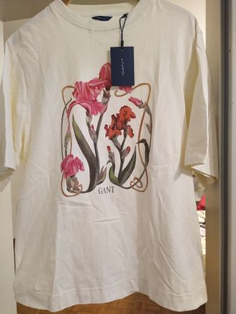 GANT maglietta off-white / cream - NUOVA